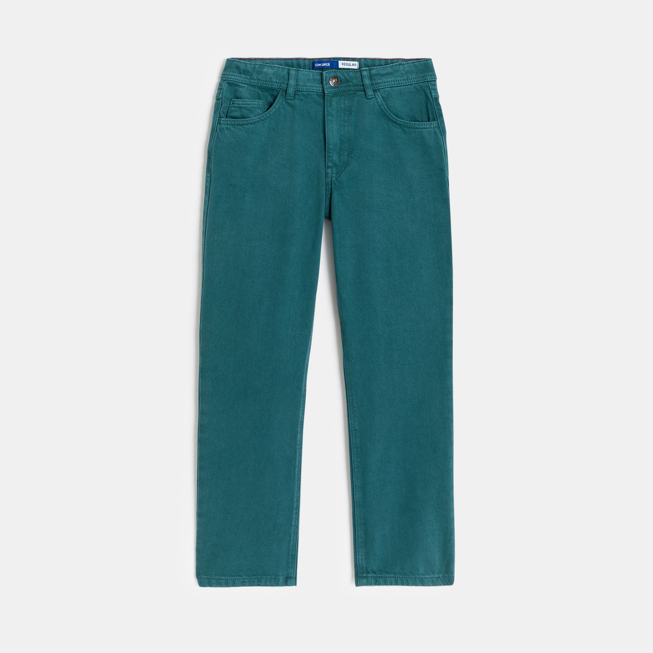 Quần kaki xanh ống đứng
